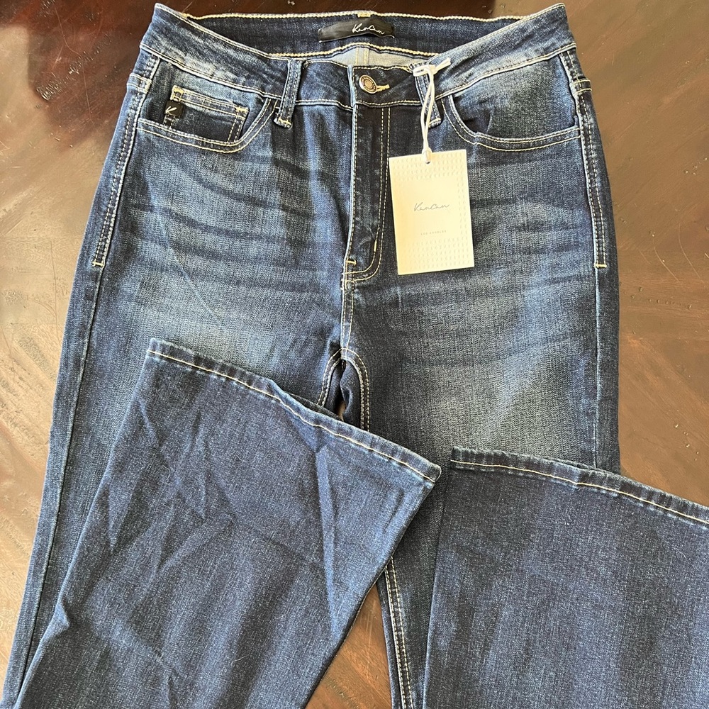 Kancan Dark Wash Flare Jeans